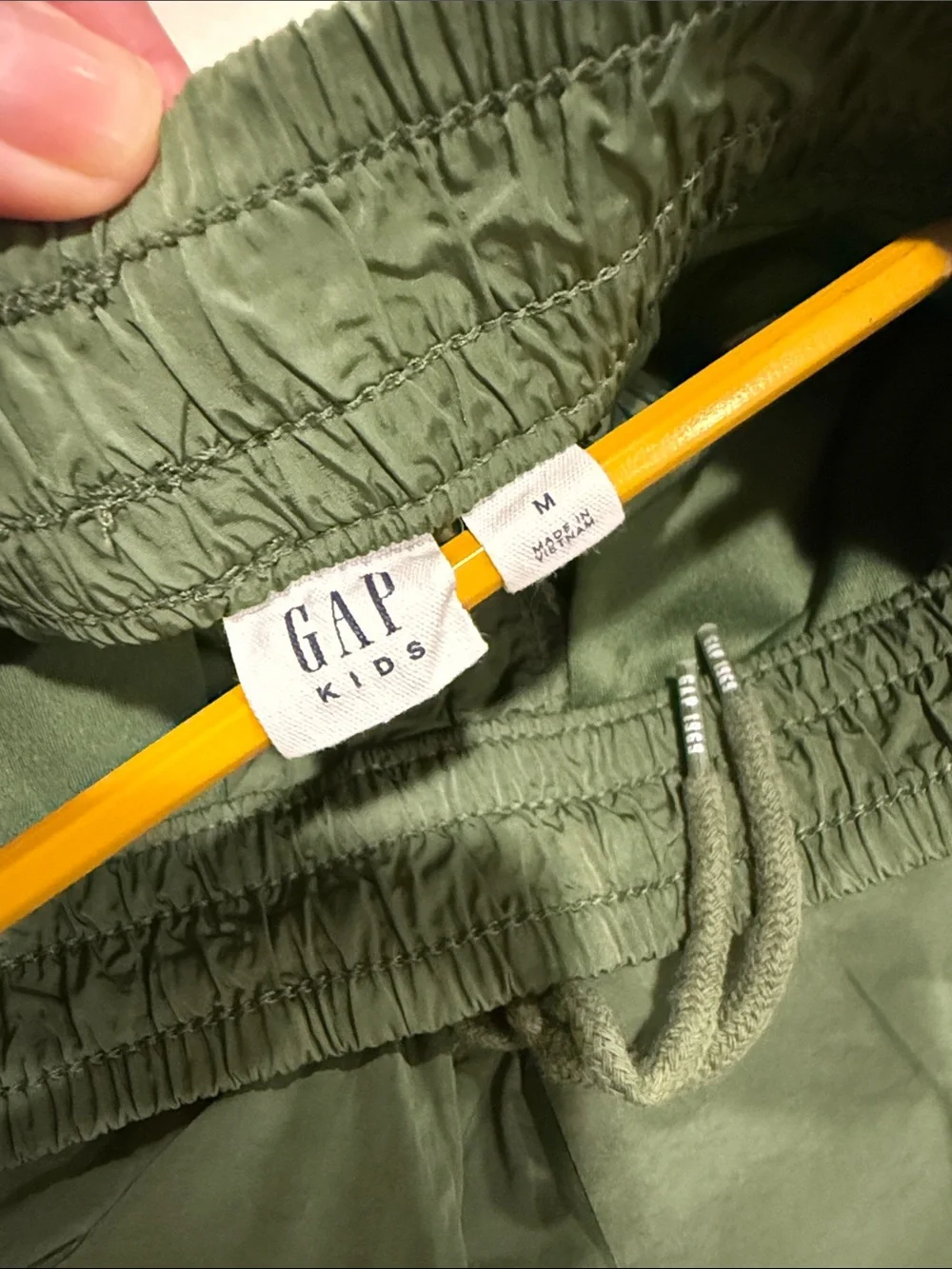 GAP Olive Green Drawstring Athletic Shorts